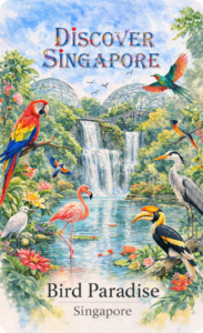 Bird Paradise fridge magnet