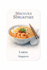 Laksa fridge magnet