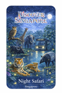 Night Safari fridge magnet