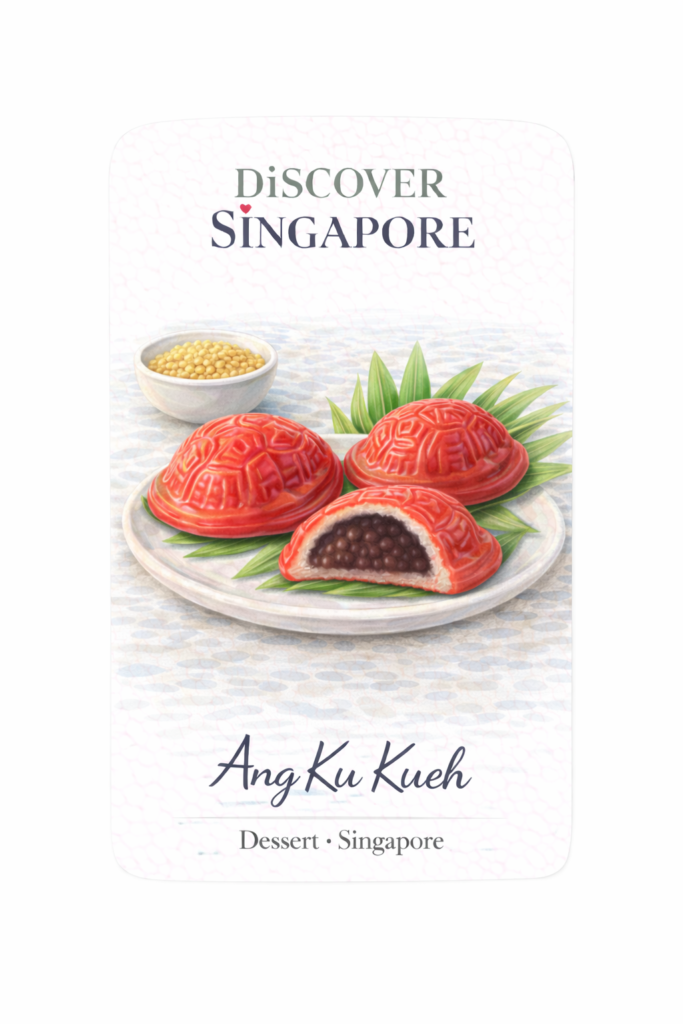 Ang Ku Kueh — hand-illustrated watercolor fridge magnet