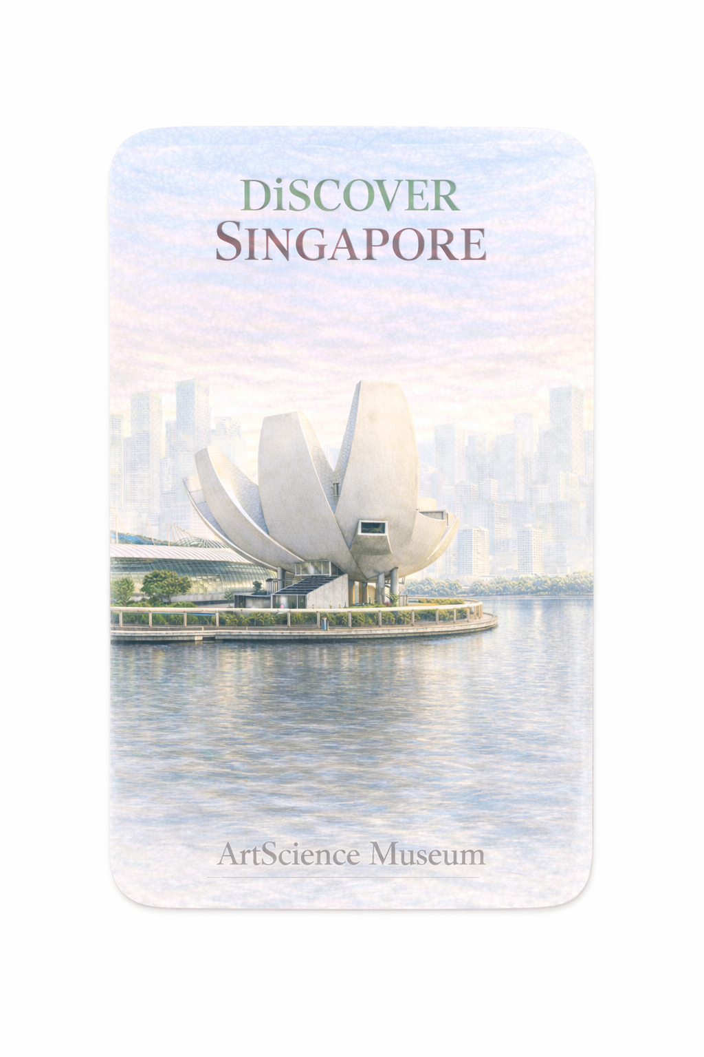 ArtScience Museum fridge magnet