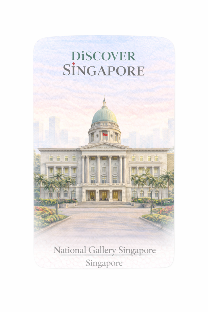 National Gallery — hand-illustrated watercolor fridge magnet
