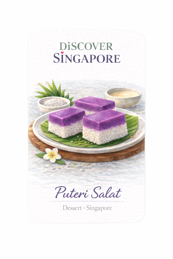 Puteri Salat — hand-illustrated watercolor fridge magnet